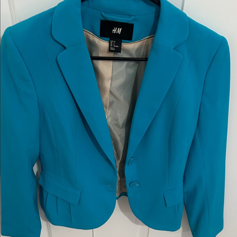 H&M Women's Teal Blazer